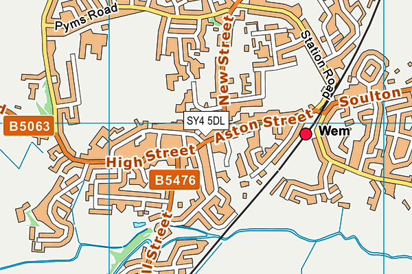 SY4 5DL map - OS VectorMap District (Ordnance Survey)