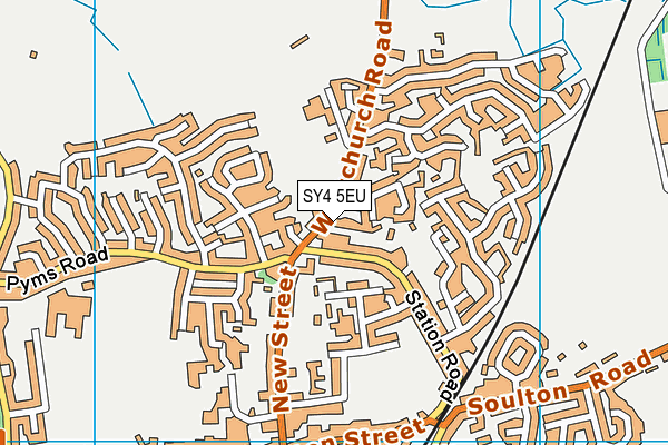 SY4 5EU map - OS VectorMap District (Ordnance Survey)