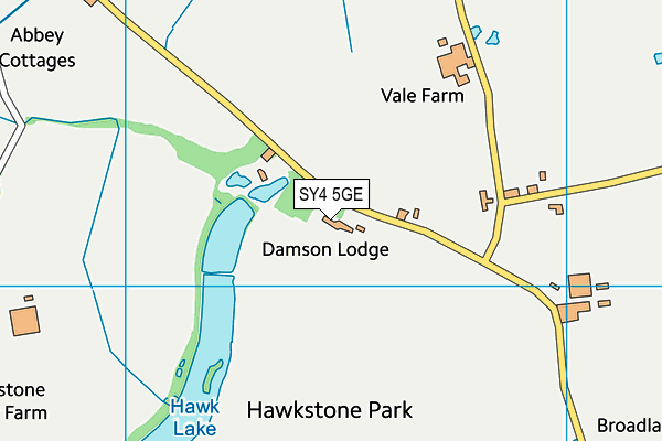 SY4 5GE map - OS VectorMap District (Ordnance Survey)