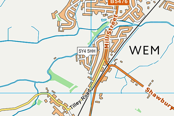 SY4 5HH map - OS VectorMap District (Ordnance Survey)