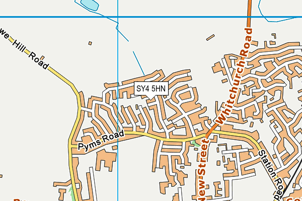 SY4 5HN map - OS VectorMap District (Ordnance Survey)