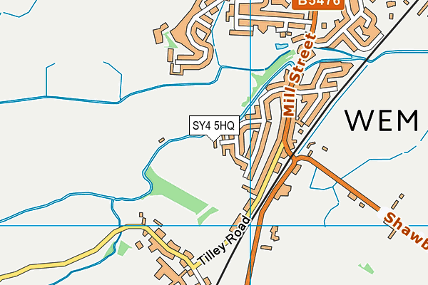 SY4 5HQ map - OS VectorMap District (Ordnance Survey)