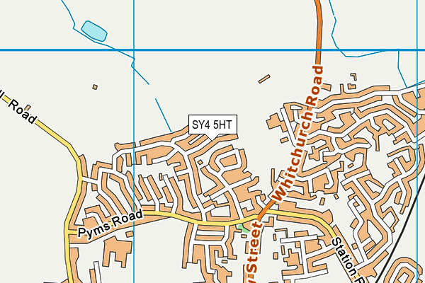 SY4 5HT map - OS VectorMap District (Ordnance Survey)