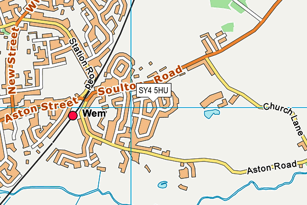 SY4 5HU map - OS VectorMap District (Ordnance Survey)