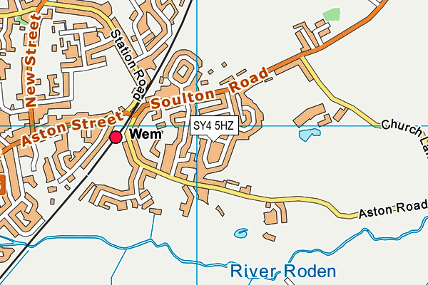 SY4 5HZ map - OS VectorMap District (Ordnance Survey)