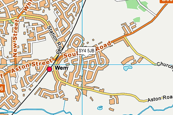 SY4 5JB map - OS VectorMap District (Ordnance Survey)