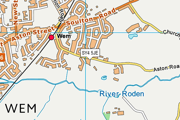 SY4 5JE map - OS VectorMap District (Ordnance Survey)