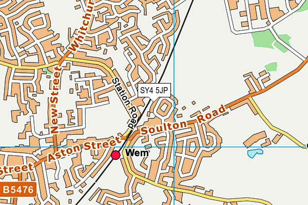 SY4 5JP map - OS VectorMap District (Ordnance Survey)