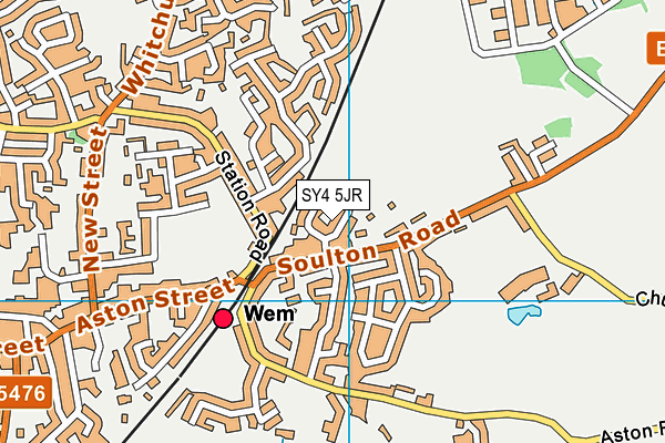 SY4 5JR map - OS VectorMap District (Ordnance Survey)