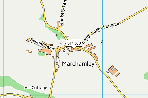 SY4 5JU map - OS VectorMap District (Ordnance Survey)