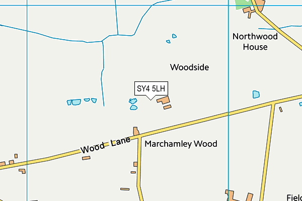 SY4 5LH map - OS VectorMap District (Ordnance Survey)