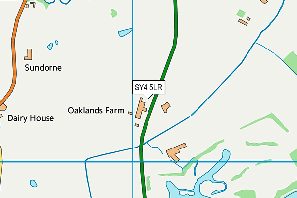 SY4 5LR map - OS VectorMap District (Ordnance Survey)