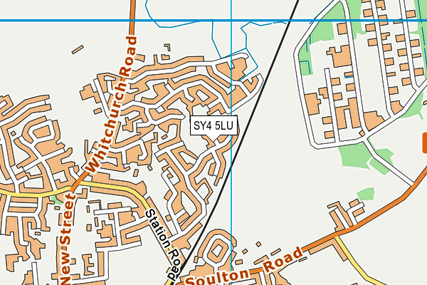 SY4 5LU map - OS VectorMap District (Ordnance Survey)