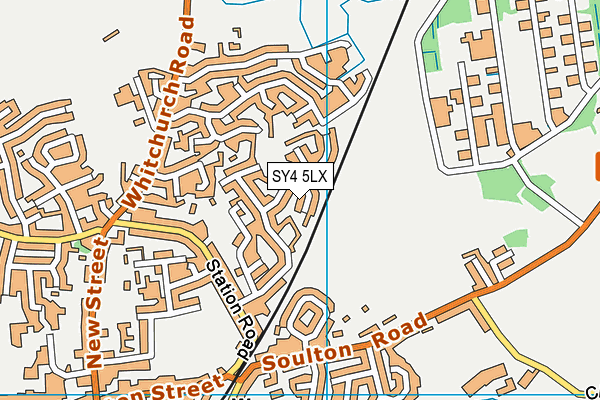 SY4 5LX map - OS VectorMap District (Ordnance Survey)