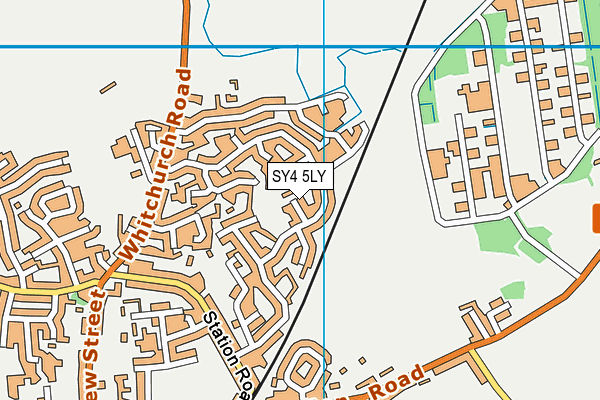 SY4 5LY map - OS VectorMap District (Ordnance Survey)