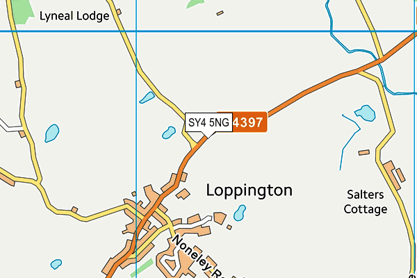 SY4 5NG map - OS VectorMap District (Ordnance Survey)