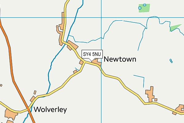 Newtown CofE Primary School map (SY4 5NU) - OS VectorMap District (Ordnance Survey)