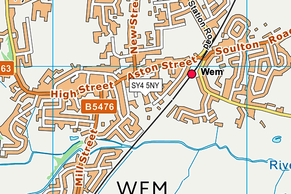 SY4 5NY map - OS VectorMap District (Ordnance Survey)