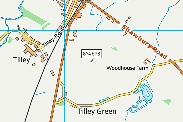 SY4 5PB map - OS VectorMap District (Ordnance Survey)