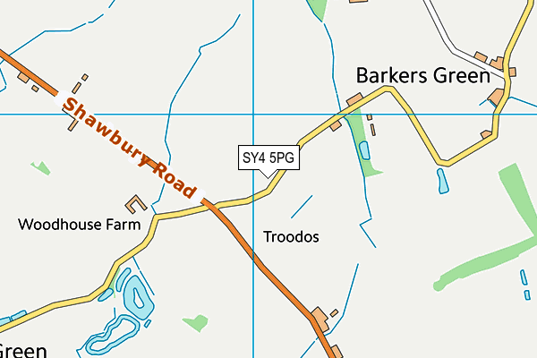 SY4 5PG map - OS VectorMap District (Ordnance Survey)