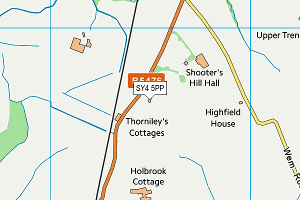 SY4 5PP map - OS VectorMap District (Ordnance Survey)