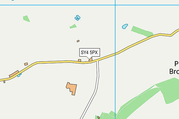 SY4 5PX map - OS VectorMap District (Ordnance Survey)