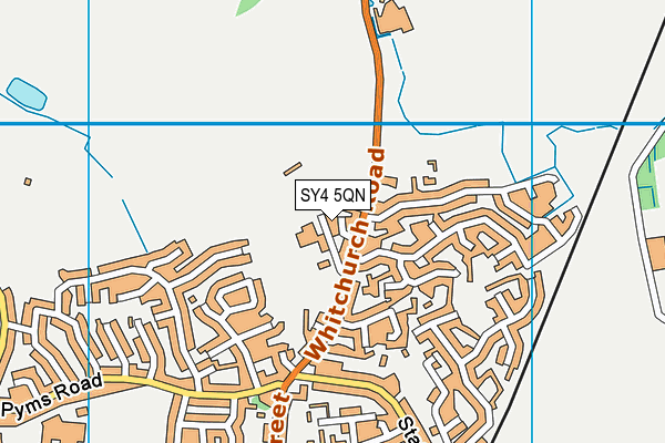 SY4 5QN map - OS VectorMap District (Ordnance Survey)