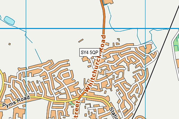 SY4 5QP map - OS VectorMap District (Ordnance Survey)