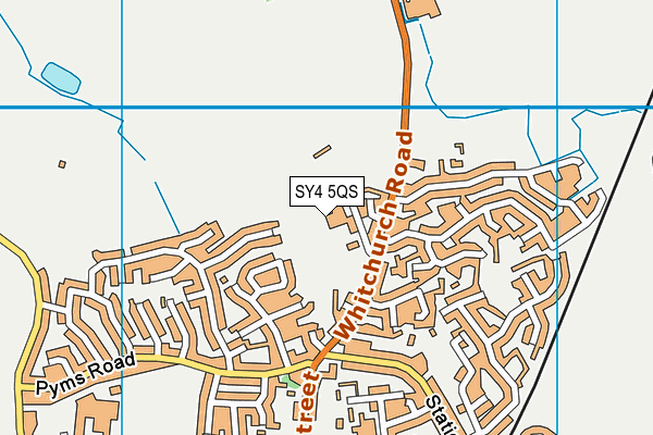 SY4 5QS map - OS VectorMap District (Ordnance Survey)