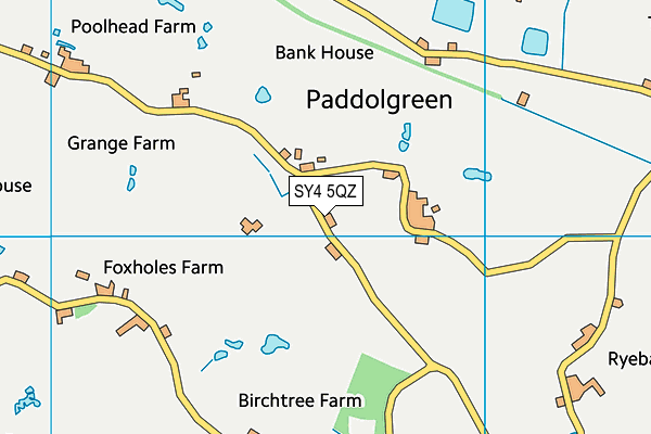 SY4 5QZ map - OS VectorMap District (Ordnance Survey)