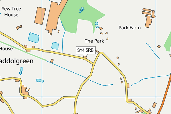 SY4 5RB map - OS VectorMap District (Ordnance Survey)