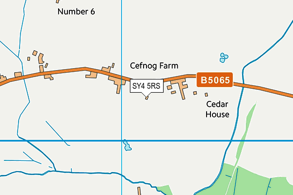 SY4 5RS map - OS VectorMap District (Ordnance Survey)