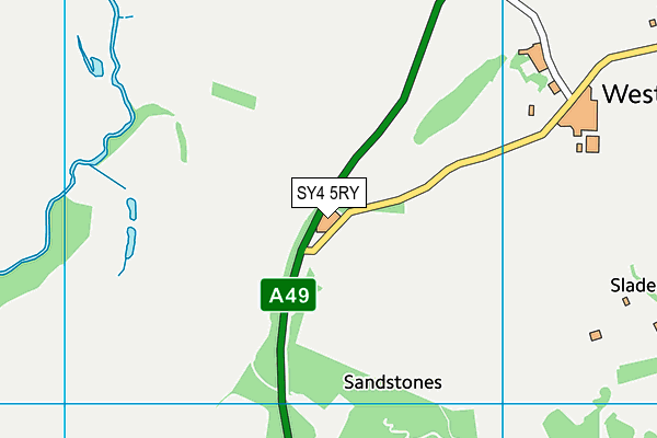 SY4 5RY map - OS VectorMap District (Ordnance Survey)