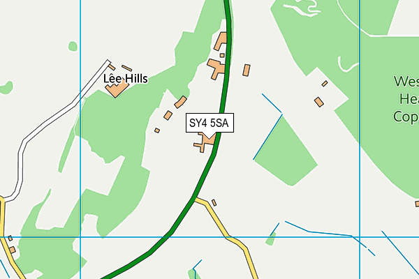 SY4 5SA map - OS VectorMap District (Ordnance Survey)