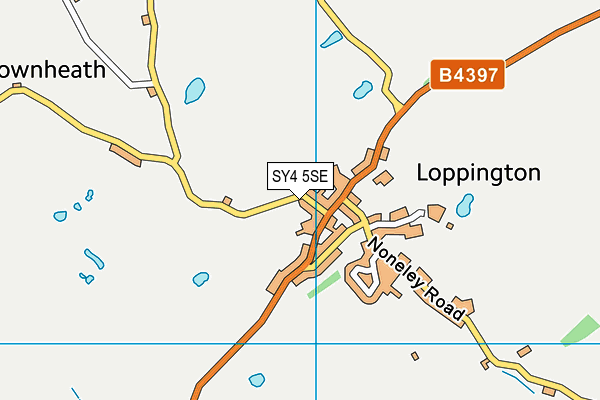 SY4 5SE map - OS VectorMap District (Ordnance Survey)