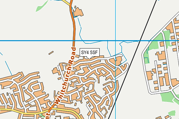 SY4 5SF map - OS VectorMap District (Ordnance Survey)
