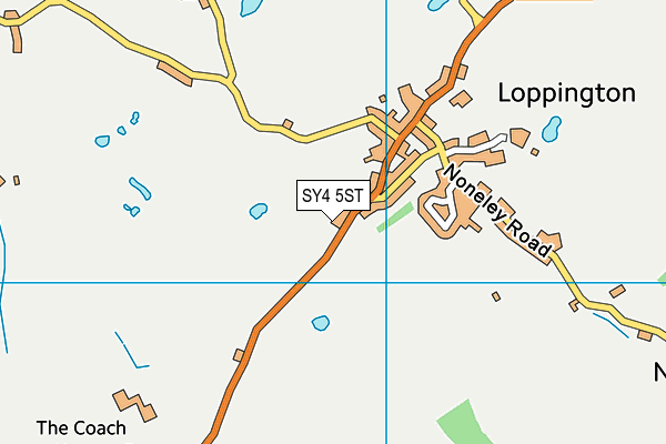 SY4 5ST map - OS VectorMap District (Ordnance Survey)