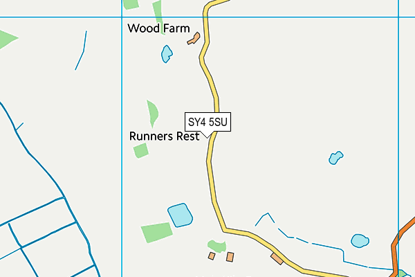 SY4 5SU map - OS VectorMap District (Ordnance Survey)