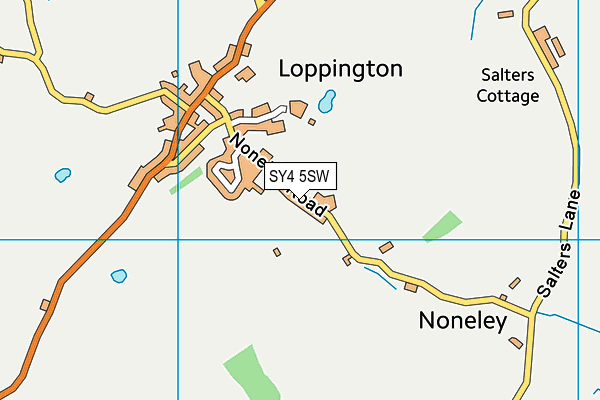 SY4 5SW map - OS VectorMap District (Ordnance Survey)