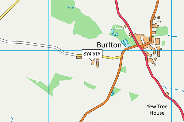 SY4 5TA map - OS VectorMap District (Ordnance Survey)