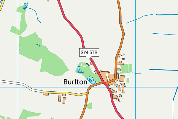 SY4 5TB map - OS VectorMap District (Ordnance Survey)