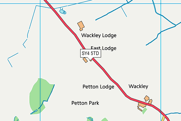 SY4 5TD map - OS VectorMap District (Ordnance Survey)