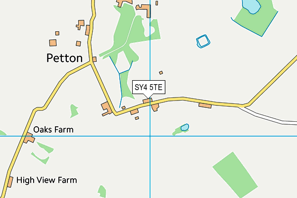 SY4 5TE map - OS VectorMap District (Ordnance Survey)