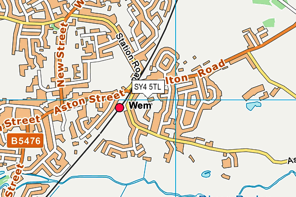 SY4 5TL map - OS VectorMap District (Ordnance Survey)