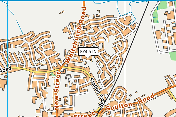 SY4 5TN map - OS VectorMap District (Ordnance Survey)