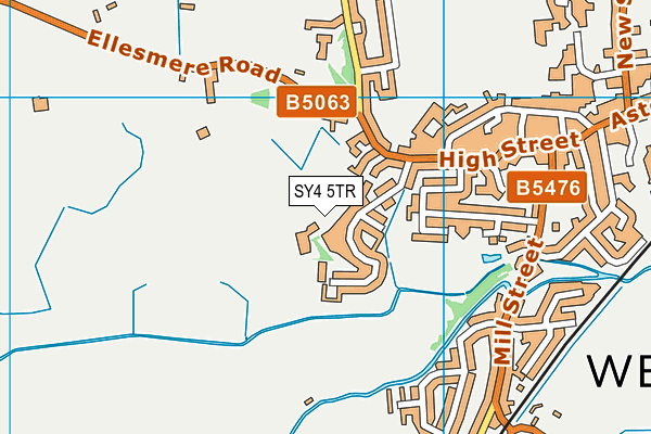 SY4 5TR map - OS VectorMap District (Ordnance Survey)