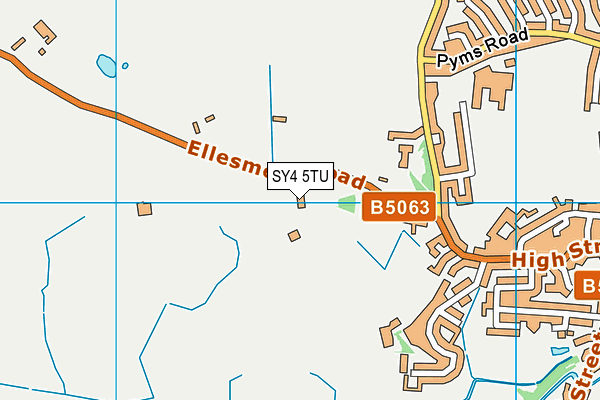 SY4 5TU map - OS VectorMap District (Ordnance Survey)