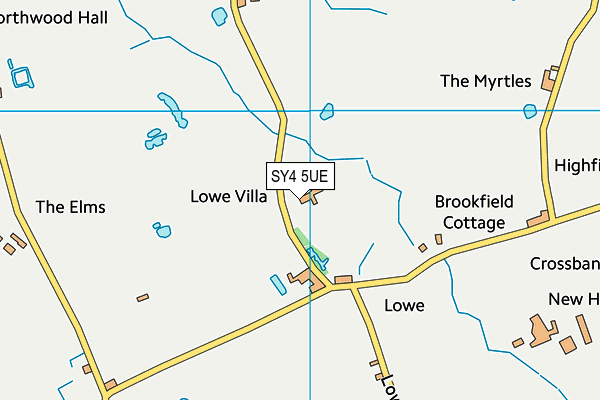 SY4 5UE map - OS VectorMap District (Ordnance Survey)