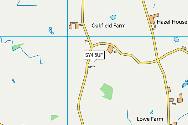 SY4 5UF map - OS VectorMap District (Ordnance Survey)