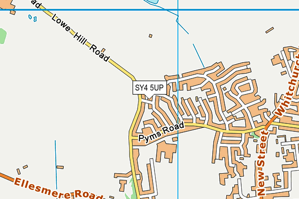 SY4 5UP map - OS VectorMap District (Ordnance Survey)